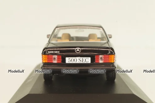 Mercedes-Benz 500 SEC (W126) 1981, black, MBOMS033, Mercedes-Benz Offizielle Modell-Sammlung #33, Altaya 1:43 