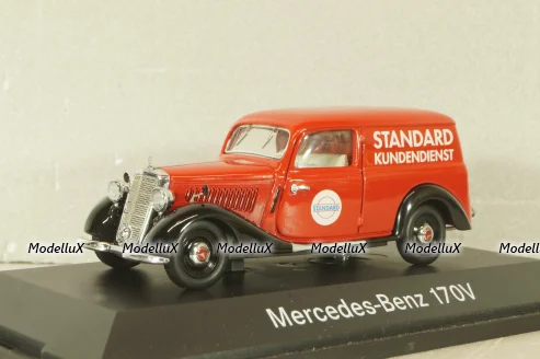 Mercedes-Benz 170V Covered wagon (W136) "Standard" 1946, red, 77183, Schuco 1:43 