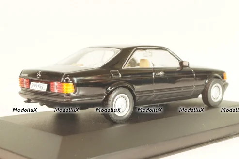 Mercedes-Benz 500 SEC (W126) 1981, black, MBOMS033, Mercedes-Benz Offizielle Modell-Sammlung #33, Altaya 1:43 