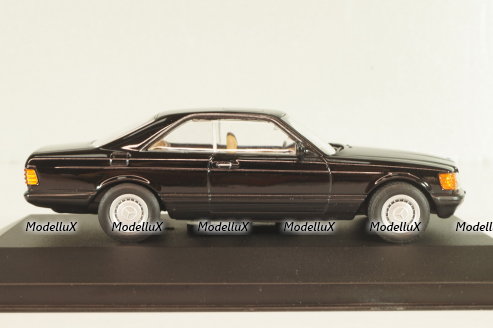 Mercedes-Benz 500 SEC (W126) 1981, black, MBOMS033, Mercedes-Benz Offizielle Modell-Sammlung #33, Altaya 1:43 