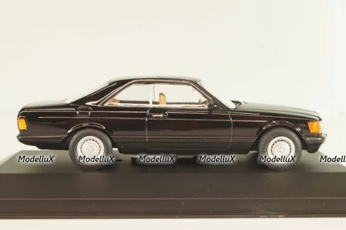 Mercedes-Benz 500 SEC (W126) 1981, black, MBOMS033, Mercedes-Benz Offizielle Modell-Sammlung #33, Altaya 1:43 