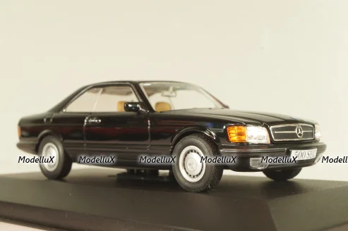 Mercedes-Benz 500 SEC (W126) 1981, black, MBOMS033, Mercedes-Benz Offizielle Modell-Sammlung #33, Altaya 1:43 