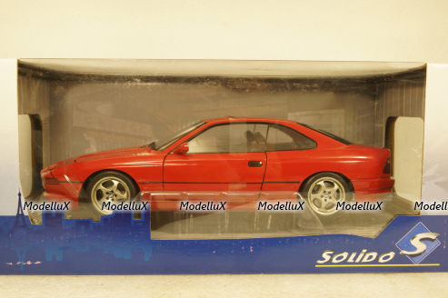 BMW 850 (E31) CSI Coupe 1990 red, 1807001, Solido 1:18