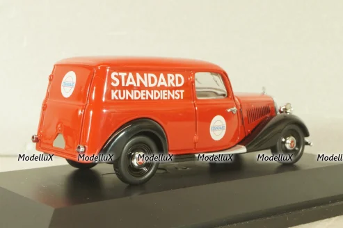 Mercedes-Benz 170V Covered wagon (W136) "Standard" 1946, red, 77183, Schuco 1:43 