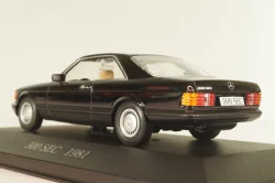 Mercedes-Benz 500 SEC (W126) 1981, black, MBOMS033, Mercedes-Benz Offizielle Modell-Sammlung #33, Altaya 1:43 