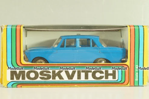 Москвич-412, синий, февраль 1992г., Тантал/Радон 1:43