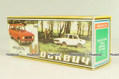 Москвич-412, синий, февраль 1992г., Тантал/Радон 1:43