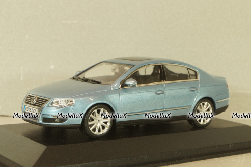 Volkswagen Passat(B6)  2005, light blue, 3C0099300Y7R, Minichamps 1:43