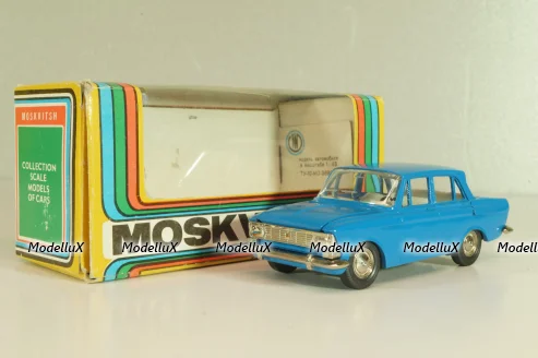 Москвич-412, синий, февраль 1992г., Тантал/Радон 1:43