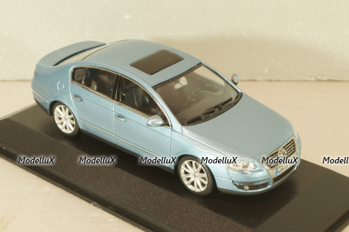 Volkswagen Passat(B6)  2005, light blue, 3C0099300Y7R, Minichamps 1:43