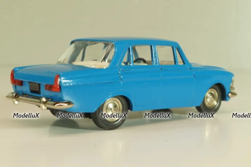Москвич-412, синий, февраль 1992г., Тантал/Радон 1:43