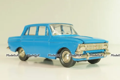 Москвич-412, синий, февраль 1992г., Тантал/Радон 1:43
