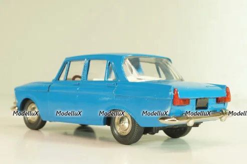 Москвич-412, синий, февраль 1992г., Тантал/Радон 1:43