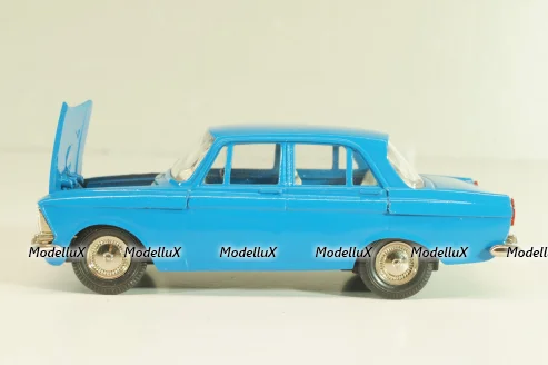 Москвич-412, синий, февраль 1992г., Тантал/Радон 1:43