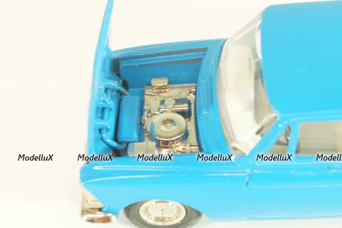 Москвич-412, синий, февраль 1992г., Тантал/Радон 1:43