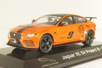 Jaguar XE SV Project 8 2017 orange/black , Altaya 1:43