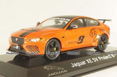 Jaguar XE SV Project 8 2017 orange/black , Altaya 1:43