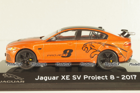 Jaguar XE SV Project 8 2017 orange/black , Altaya 1:43