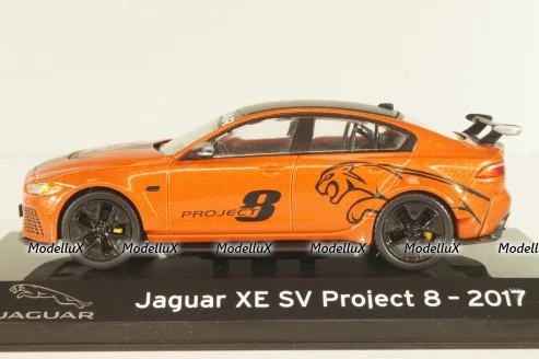 Jaguar XE SV Project 8 2017 orange/black , Altaya 1:43