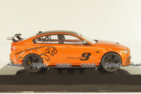 Jaguar XE SV Project 8 2017 orange/black , Altaya 1:43