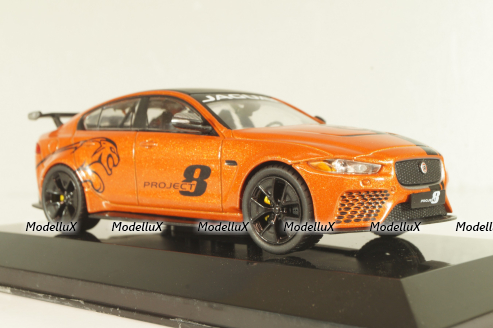 Jaguar XE SV Project 8 2017 orange/black , Altaya 1:43