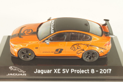 Jaguar XE SV Project 8 2017 orange/black , Altaya 1:43
