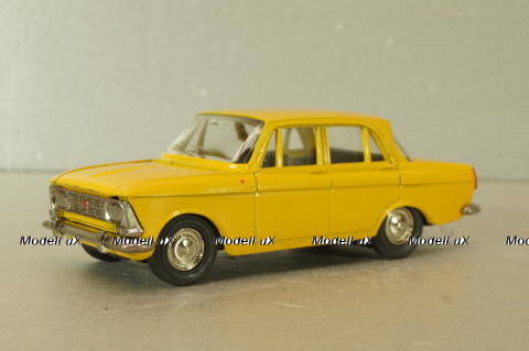 Москвич-412 А2, 2 зажима, желтый,Тантал/Радон 1:43