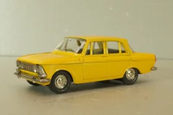 Москвич-412 А2, 2 зажима, желтый,Тантал/Радон 1:43