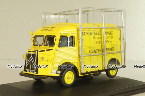 Citroen Type HZ vitrier-Miroiterie Farges 850kg 1949, yellow, G1165036, Hachette 1:43