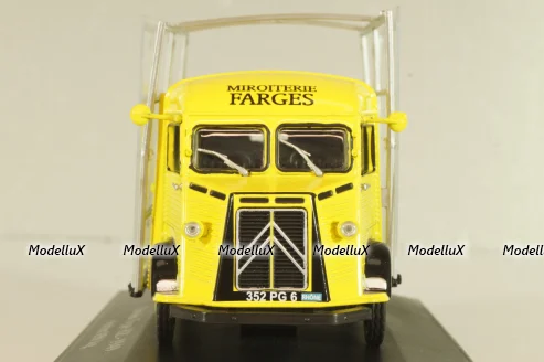 Citroen Type HZ vitrier-Miroiterie Farges 850kg 1949, yellow, G1165036, Hachette 1:43