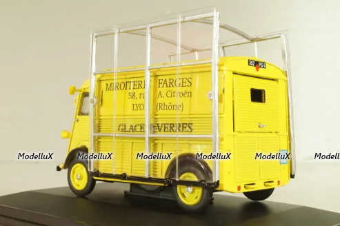 Citroen Type HZ vitrier-Miroiterie Farges 850kg 1949, yellow, G1165036, Hachette 1:43