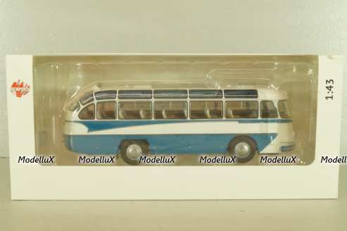 Лаз-697Е, Турист, голубой/белый, 04009, DEMPRICE 1:43