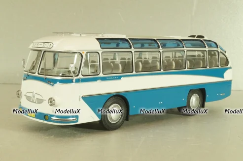 Лаз-697Е, Турист, голубой/белый, 04009, DEMPRICE 1:43