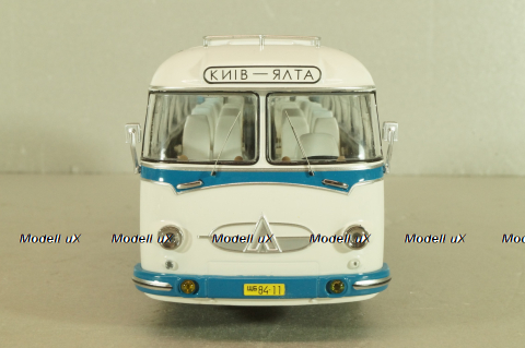 Лаз-697Е, Турист, голубой/белый, 04009, DEMPRICE 1:43