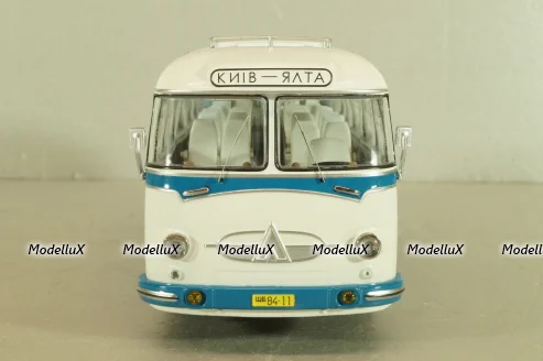Лаз-697Е, Турист, голубой/белый, 04009, DEMPRICE 1:43