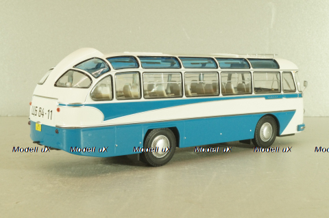 Лаз-697Е, Турист, голубой/белый, 04009, DEMPRICE 1:43