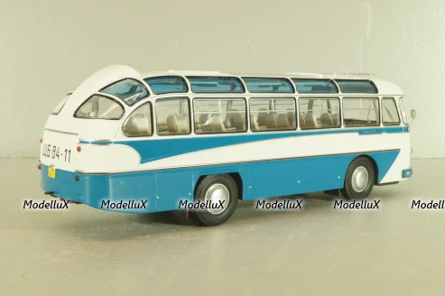 Лаз-697Е, Турист, голубой/белый, 04009, DEMPRICE 1:43