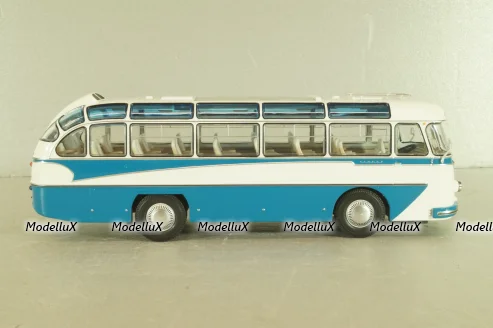 Лаз-697Е, Турист, голубой/белый, 04009, DEMPRICE 1:43