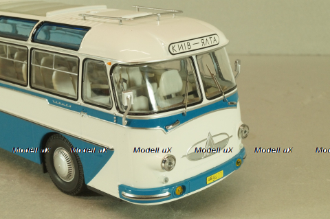 Лаз-697Е, Турист, голубой/белый, 04009, DEMPRICE 1:43