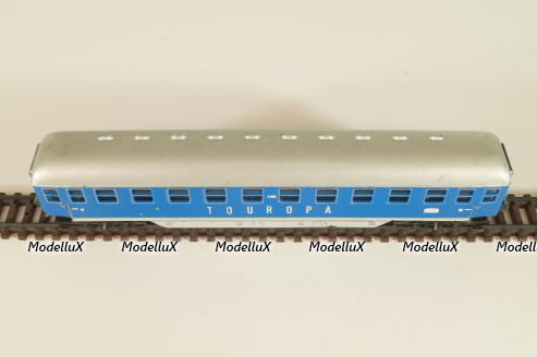 Вагон пассажирский Touropa 2-класс, (number ), 4-х осный, DB, Epoche III (1949 - 1970) , синий, 0343, Arnold 1:160 (N) #1