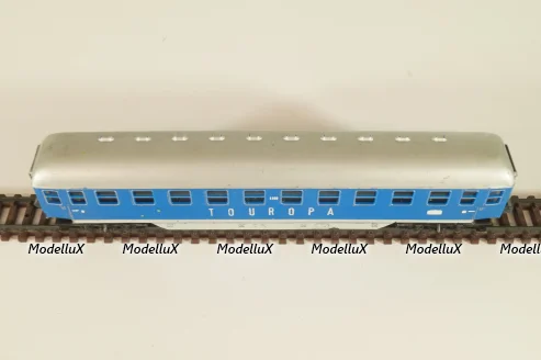 Вагон пассажирский Touropa 2-класс, (number ), 4-х осный, DB, Epoche III (1949 - 1970) , синий, 0343, Arnold 1:160 (N) #1