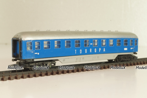 Вагон пассажирский Touropa 2-класс, (number), 4-х осный, DB, Epoche III (1949 - 1970) , синий, 0343, Arnold 1:160 (N) #2