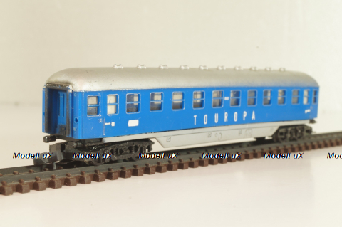 Вагон пассажирский Touropa 2-класс, (number), 4-х осный, DB, Epoche III (1949 - 1970) , синий, 0343, Arnold 1:160 (N) #2