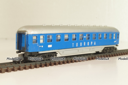 Вагон пассажирский Touropa 2-класс, (number), 4-х осный, DB, Epoche III (1949 - 1970) , синий, 0343, Arnold 1:160 (N) #2