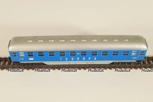 Вагон пассажирский Touropa 2-класс, (number), 4-х осный, DB, Epoche III (1949 - 1970) , синий, 0343, Arnold 1:160 (N) #2