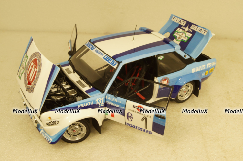 Fiat 131 Abarth 1981 Alen/Kiwimaki Rally Costa Smerlda #1, KYO8376D0, Kyosho 1:18