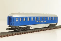 Вагон пассажирский Touropa 2-класс, (number 51 80 53 - 40017 - 6 ), 4-х осный, DB, Epoche III (1949 - 1970) , синий, 0343, Arnold 1:160 (N) #3