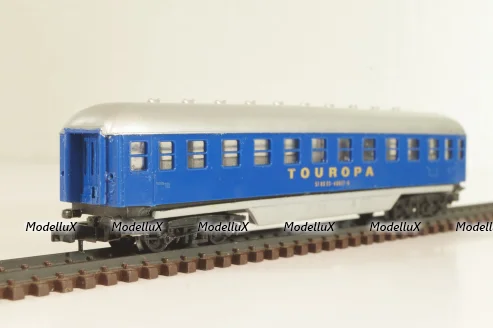 Вагон пассажирский Touropa 2-класс, (number 51 80 53 - 40017 - 6 ), 4-х осный, DB, Epoche III (1949 - 1970) , синий, 0343, Arnold 1:160 (N) #3