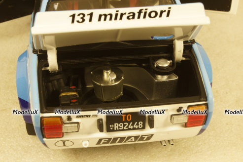 Fiat 131 Abarth 1981 Alen/Kiwimaki Rally Costa Smerlda #1, KYO8376D0, Kyosho 1:18