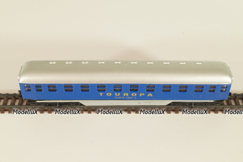 Вагон пассажирский Touropa 2-класс, (number 51 80 53 - 40017 - 6 ), 4-х осный, DB, Epoche III (1949 - 1970) , синий, 0343, Arnold 1:160 (N) #3